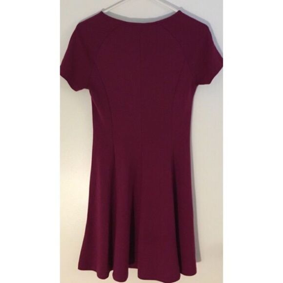 ✨F21 Burgundy Fit & Flare Dress✨ - Picture 3 of 4